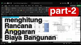 Part-2 | Menghitung rencana anggaran biaya | Rencana Anggaran Biaya Bangunan Rumah |