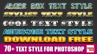 70+TEXT STYLE FOR PHOTOSHOP VOL#7 BY ADOBE BOX DOWNLOAD FREE screenshot 2