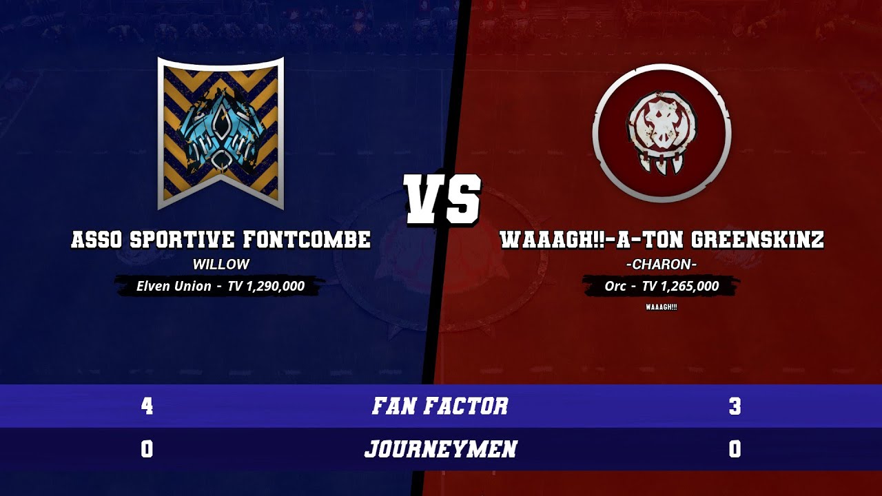 Blood Bowl 3 | Norsca Arena Game: 1 -- Orcs vs Elven Union -- REPLAY (No Commentary)