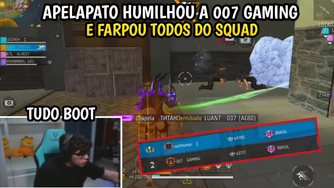 APELAPATO CAIU CONTRA A 007 GAMING NA GU3RRA DE GUILDAS😱, E FARPOU TODOS DO SQUAD🤣