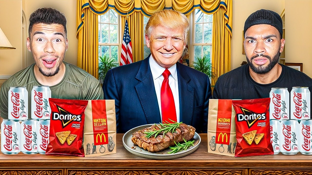 WIE PRESIDENT DONALD TRUMP ESSEN FÜR 24 STUNDEN