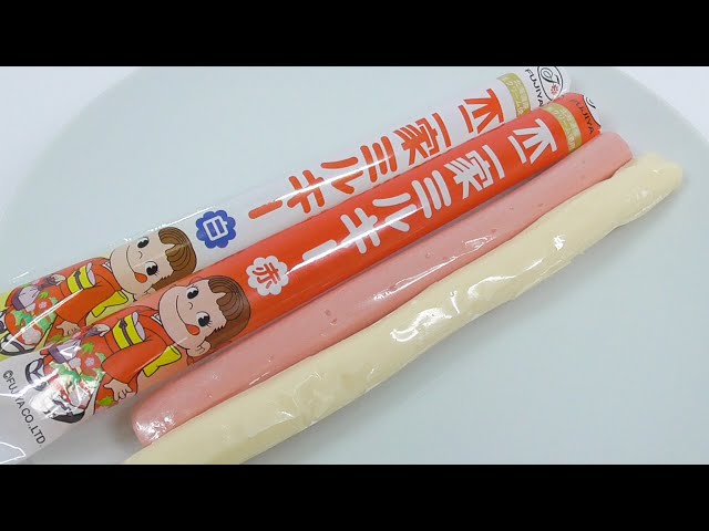 不二家 七五三 ミルキー千歳飴 Milky Pekochan candy (red and white
