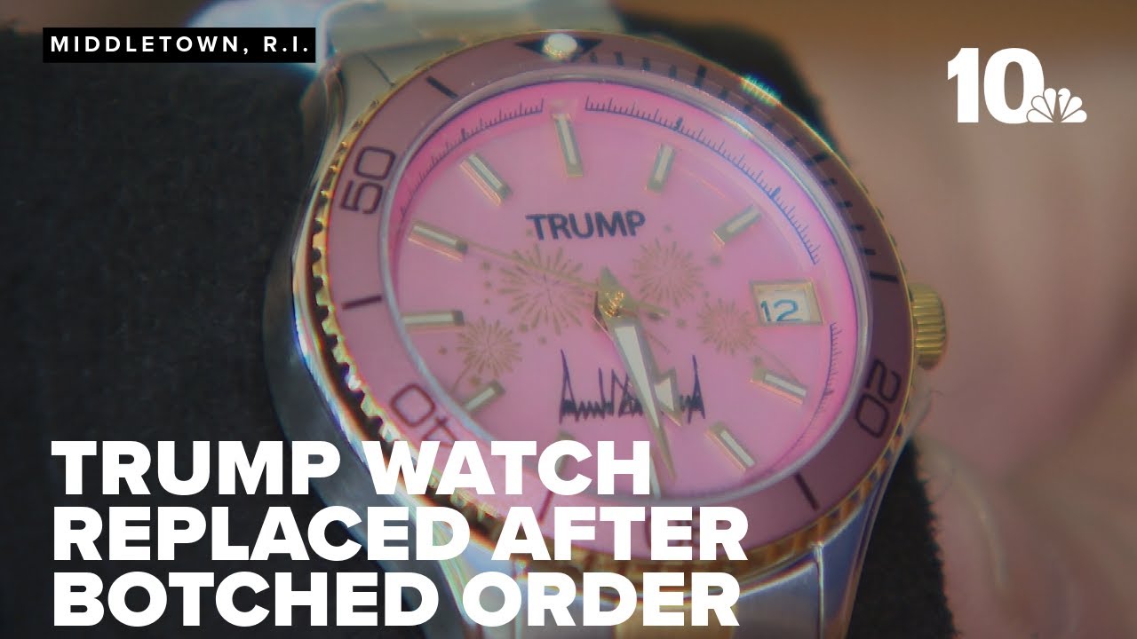 'From Rump watch to Trump watch.' Couple receives replacement after botched order