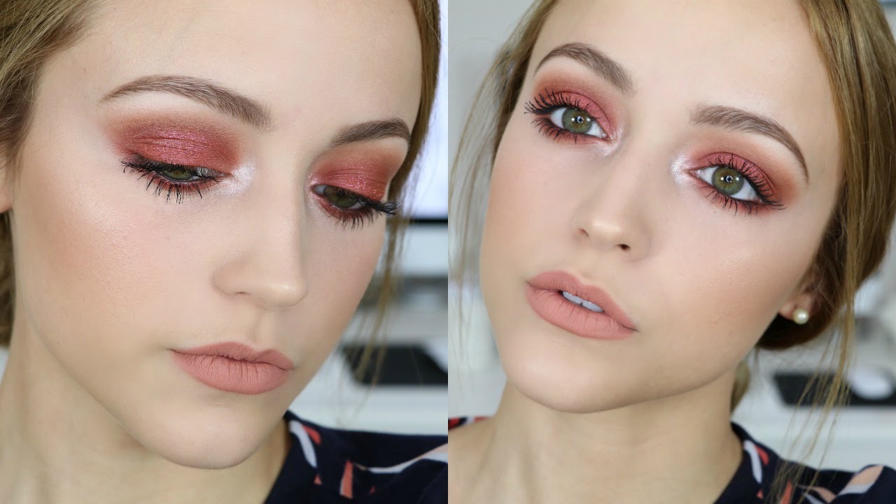 Red Glittery Eyes Makeup Tutorial YouTube
