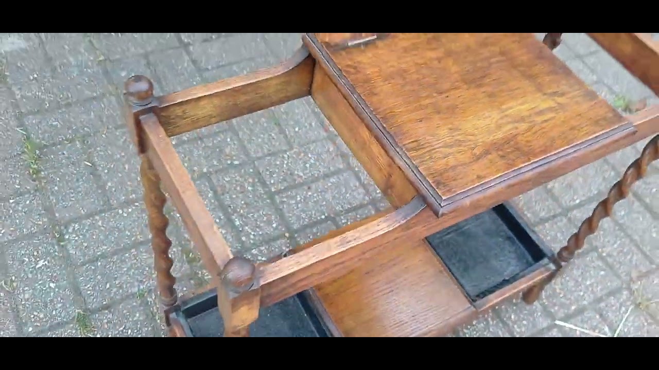 Early 20th Century Oak Stick & Umbrella Stand | Barley Twist Vintage Hallway Furniture