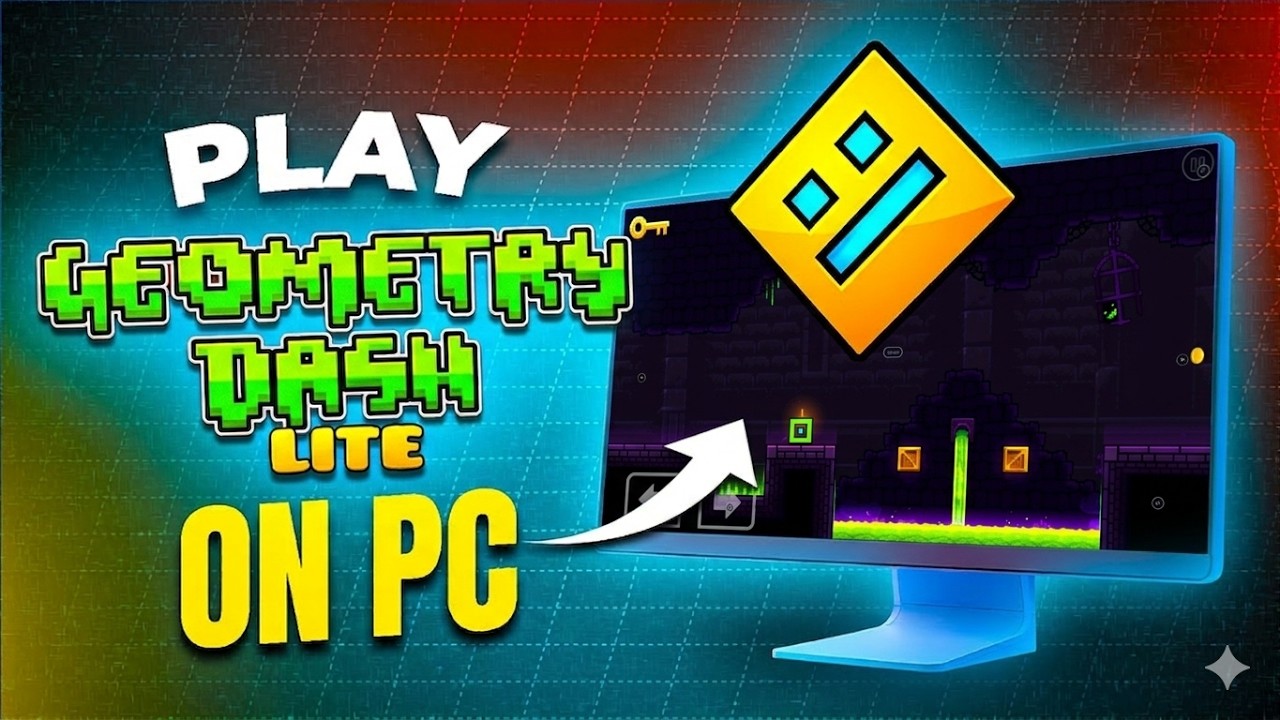 How to Play Geometry Dash Lite on PC & Laptop with Keyboard - YouTube