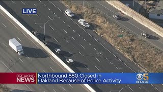 Northbound I-880 Closed In Oakland Due To Police Activity