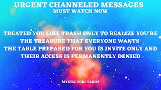 🚨MUST HEAR~THE ONE WHO TREATED YOU LIKE TRASH WANTS YOUR TREASURE NOW..YOUR TABLE IS INVITE ONLY🧿