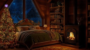 Let the Christmas Blizzard Heal You🎄🔥Fireplace Crackling & Soft Snowfall for Recharges Mind & Body