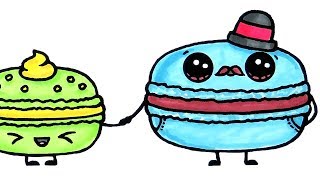 Yummy Macaron Coloring Pages for Kids