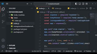 Build a Instagram API Video & Image Post Downloader in Node.js & Express Using Javascript