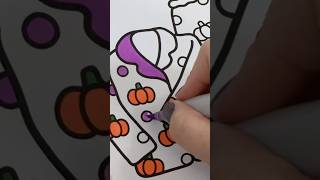 Coloring Cozy & Cute Purple Pumpkin Pyjamas #autumn #pumpkin #cozy #pyjamas #halloween #purple