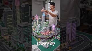 Miniature Future City Build Timelaps| Hyper Realistic Diorama #Miniatureworld #tinyworld #art #short