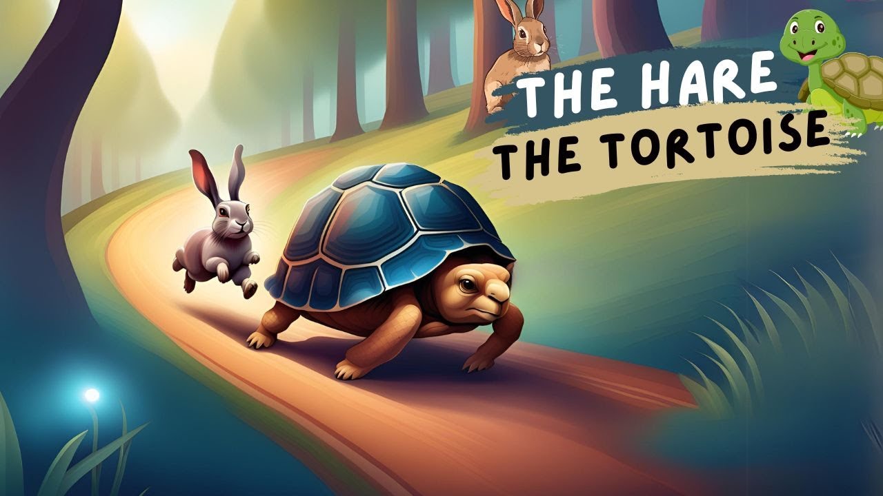 The Hare and The Tortoise | Story in English for Kids - YouTube