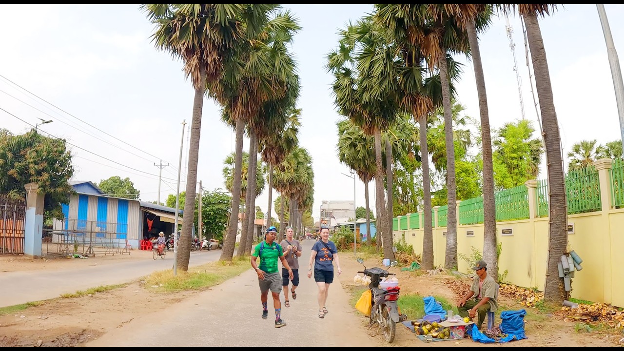 Street Food Tour in Koh Oknha Tei, Kandal Province, Cambodia, Best Countryside Food at Oudong Market