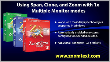 Using Span, Clone, and Zoom with 1x Multiple Monitor modes