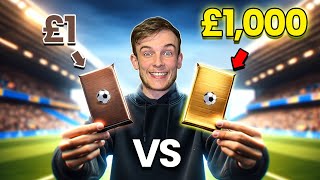 £1 Vs £1,000 Pack of Football Cards!