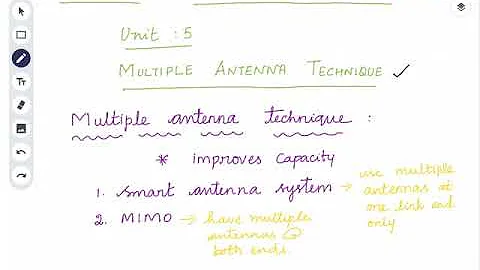 What is multiple antenna technique?