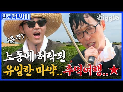 [#일로만난사이] 흥 폭발한 흥부자 차승원 유재석 노동요 메들리ㅋㅋ BTS 부터 추억 속 송골매까지 열창의 현장ㅋㅋ 핀잔 주던 <strong>유재석도</strong> 따라부름 ㅋㅋ| #Diggle