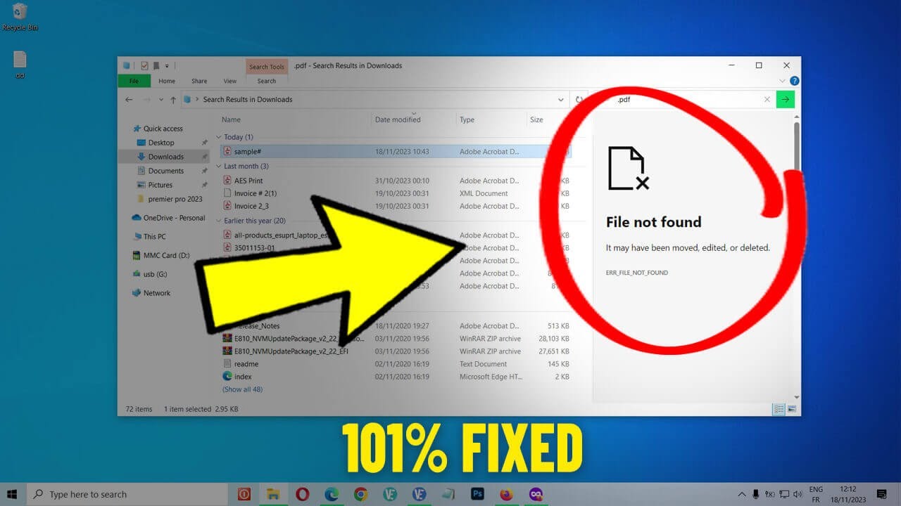 Fix Preview Pane Not Working For PDF Files in Windows 10  11  How To Solve File Not found Error 