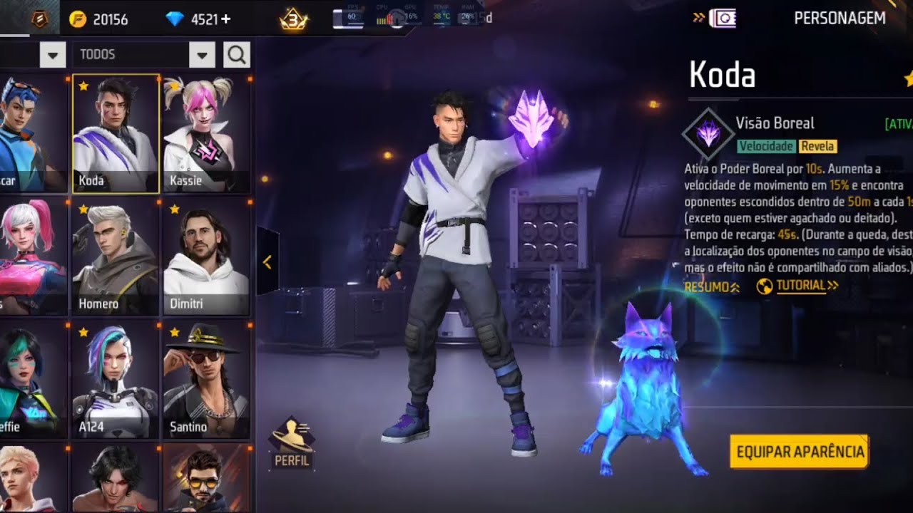 SERVIDOR AVANÇADO OB50 - META dos PERSONAGENS ATIVOS na OB51👀🔥✌️