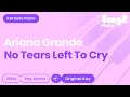 Ariana Grande - No Tears Left To Cry (Karaoke Piano)