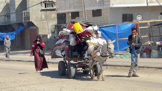 Tens of thousands of people in Rafah, in southern Gaza, are being forced to flee for safety
