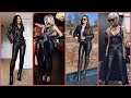 Decent and stunning tit leather pants outfits ideas for women's