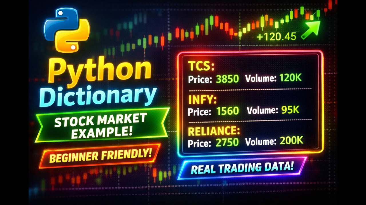 Python Dictionary Tutorial for Beginners | Learn with Stock Market Data Example