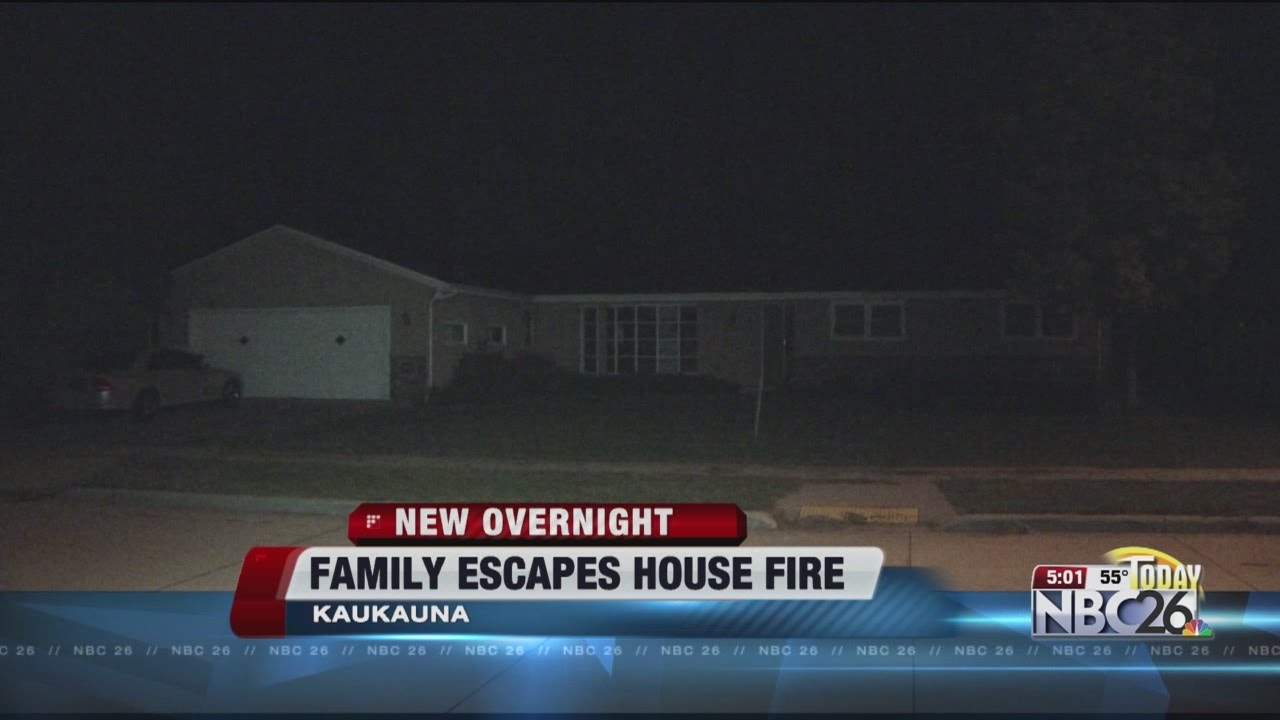 Family safe after Kaukauna house fire YouTube