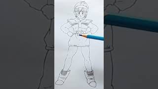 Bulma Coloring Pages #drawing #dragonball #anime #coloringpages #art #shorts