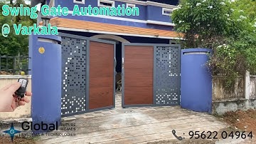 Automatic Swing Gate motor installed at Varkala, Trivandrum | Gate Automation in Kerala | 9562204964