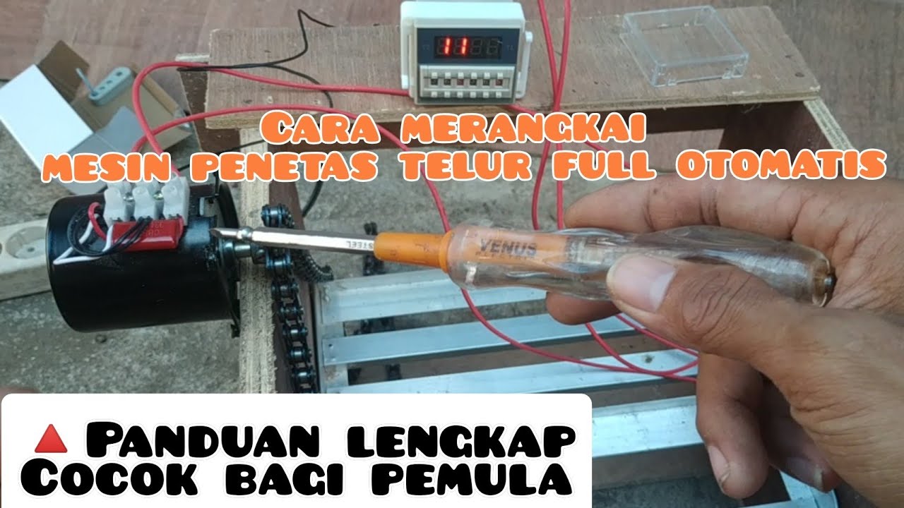 cara merangkai instalasi mesin penetas telur full otomatis rak ayun