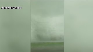 'I'm in a tornado!' Monroe County driver captures intense video | FOX6 News Milwaukee