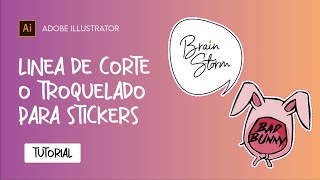 Crear línea de corte o troquel para stickers en illustrator - CutContour