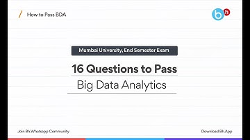 How to Pass/Score in Big Data Analytics (BDA) Sem-8 IT | Mumbai University