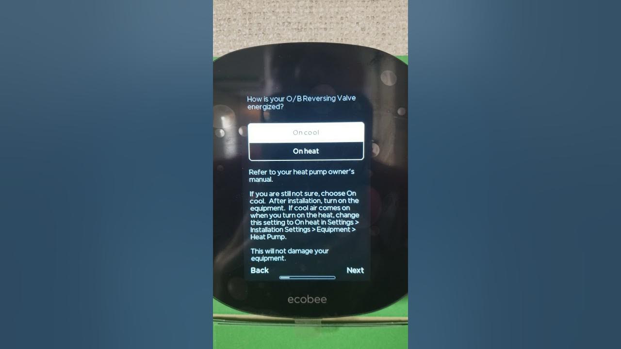 Ecobee setup for dual fuel gas furnace and heat pump YouTube
