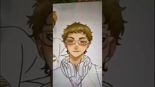 tsukishima kei redraw #haikyuuedit #haikyuu #tsukishima  #tsukishimakei #art #drawing #tiktok