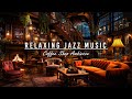 Rainy Night Jazz Music for Deep Sleep | Cozy Coffee Shop Ambience | Relaxing Jazz Instrumental Music
