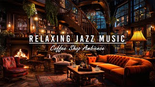 Rainy Night Jazz Music for Deep Sleep | Cozy Coffee Shop Ambience | Relaxing Jazz Instrumental Music