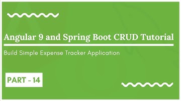 14 Angular 9 and Spring Boot CRUD Tutorial - Create rest endpoint to delete expense