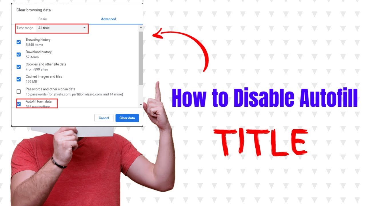 How to Disable Autofill in Google Chrome - YouTube