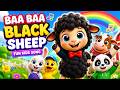 Baa Baa Black Sheep 🐑 | Fun Kids Song with Dancing Animals 🌈 | Nursery Rhymes for Babies