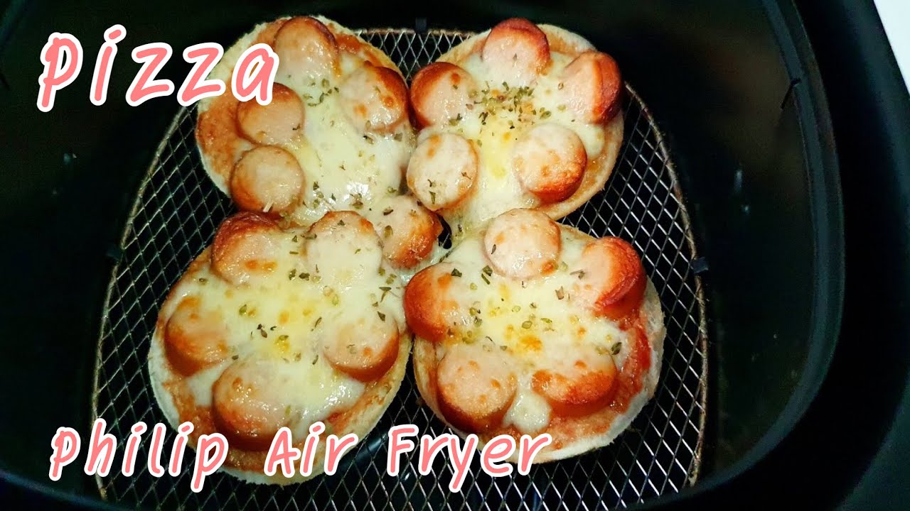 ทำพิซซ่าง่ายๆ ด้วยหม้อทอดไร้น้ำมัน / Cheese and Sausage Pizza using Air Fryer | Reviewer รีวิวเวอร์