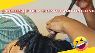 Trolling Mom | 3 inches of New Growth ##naturalhair