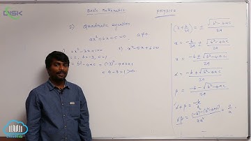 What is Physics || Quadratic Equation 2 || Disk Telangana