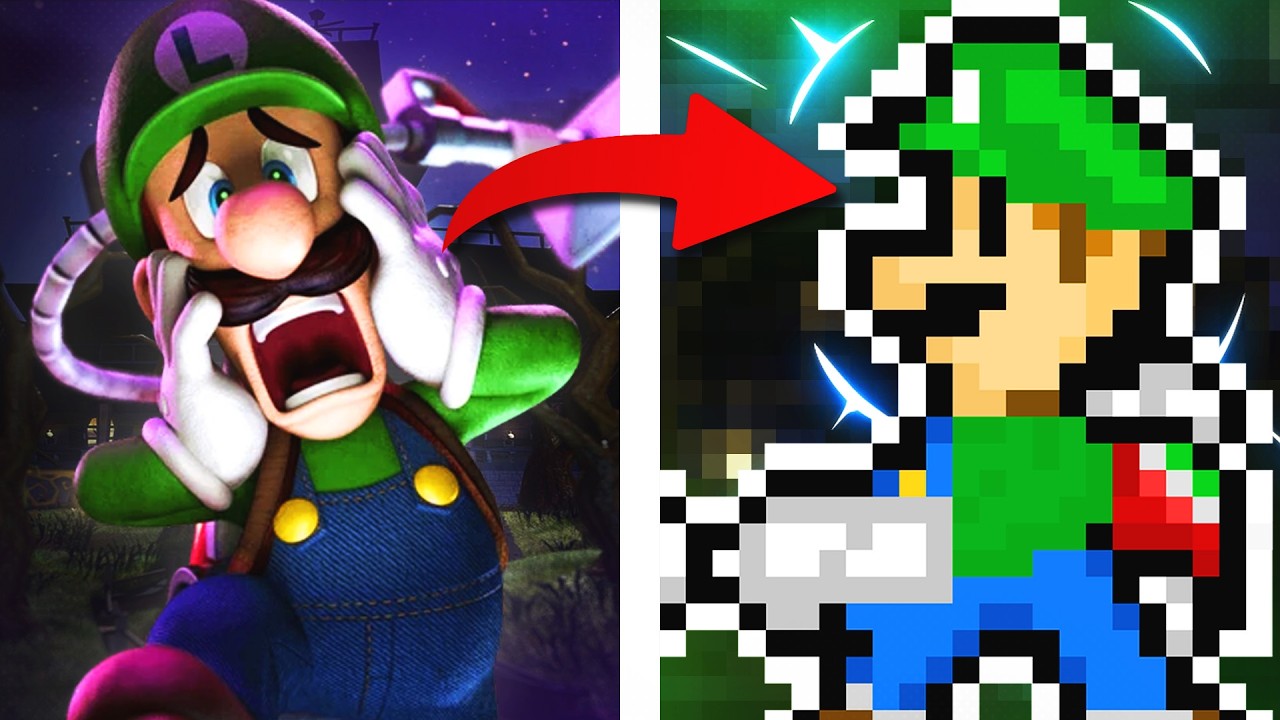 Luigi's Mansion was made in 2D