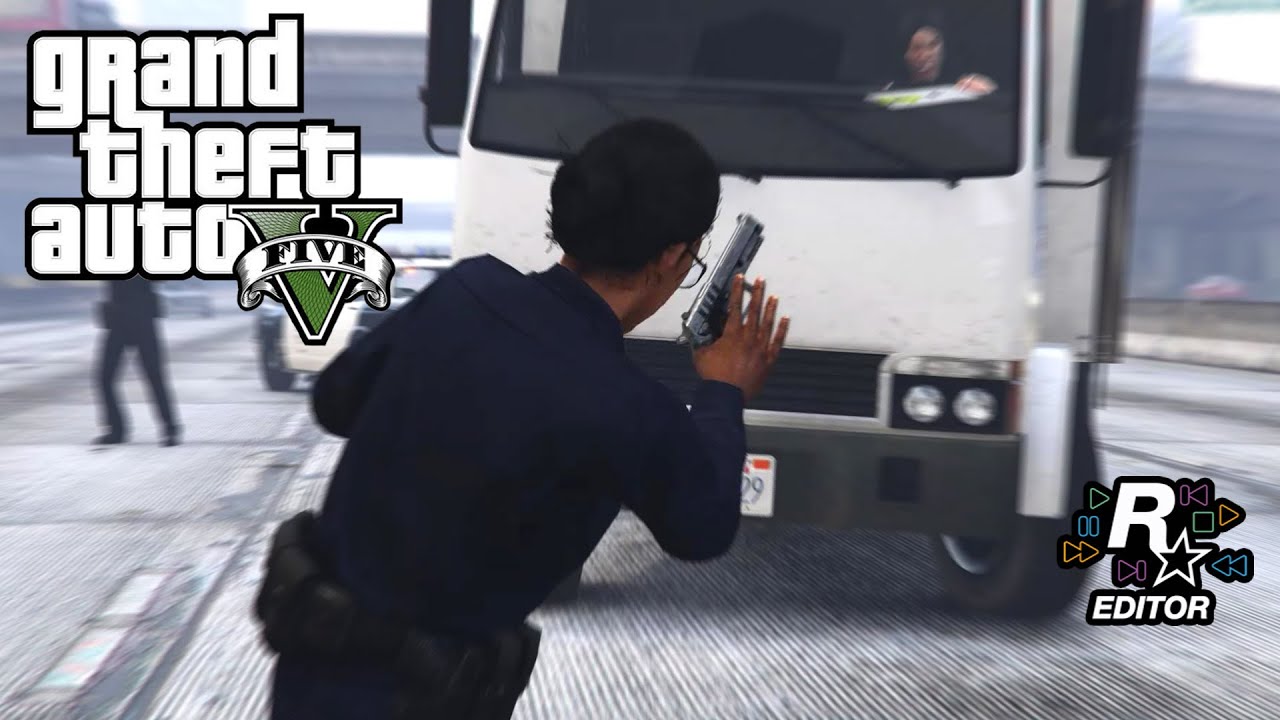 【GTA5】警察が何度もひき逃げされました。〔GTAV Rockstar Editor〕