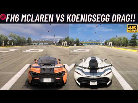 Forza Horizon 6 Fastest McLaren v Koenigsegg Drag Race