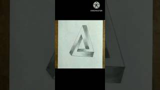 how to draw 3d triangle in 5 easy steps for kids #shorts #viral #short #3d #drawing